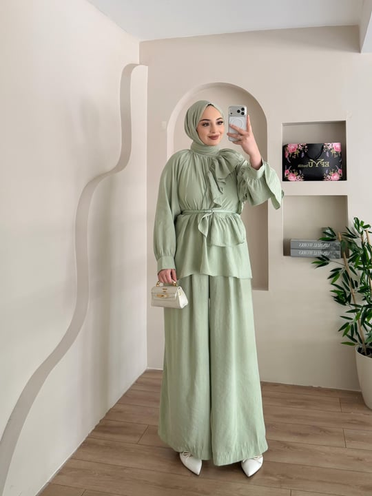 Ghalia Fırfır Detay Takım