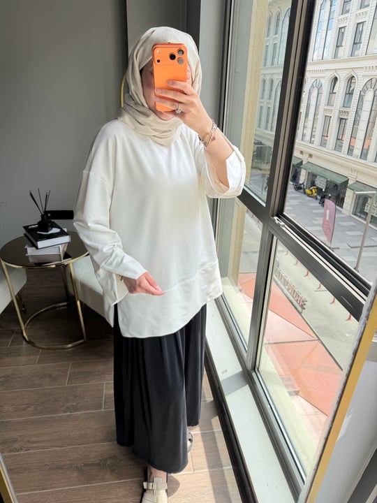Basic Sweat Beyaz