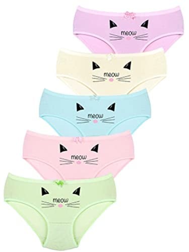014 Kız Çocuk Mix 5li Paket Baskılı Külot Paketi