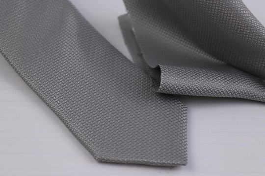 1.Kalite Özel Desenli Kravat Mendil Seti - gri gri gri ars-446