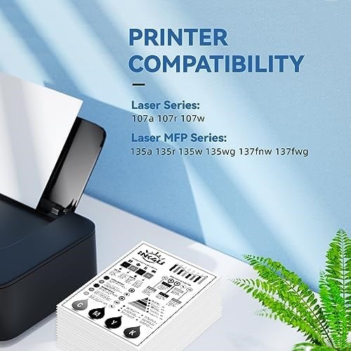 1 siyah 106A Toner kartuş uyumlu 106A W1106A lazer 107a 107r 107w HP lazer MFP 135a 135r 135w 135wg 137fnw 137fwg