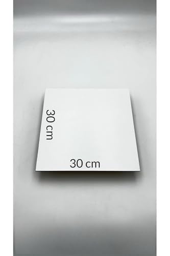 10 Adet 30x30 Cm Mdf Beyaz Pasta Altlığı