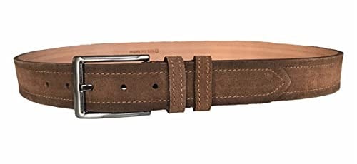 %100 Hakiki Deri 2li Set Süet Kahverengi, Siyah Kemer 4 cm, 2li.Süet-ORTAKAHVE-SİYAH