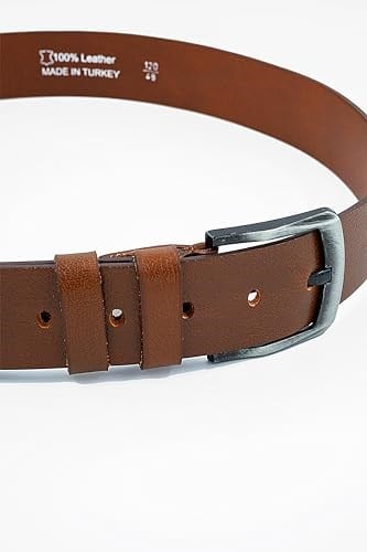 %100 Hakiki Deri Erkek Kot Spor Kemer 4.5 Cm Manda Derisi Hediyelik Kemer