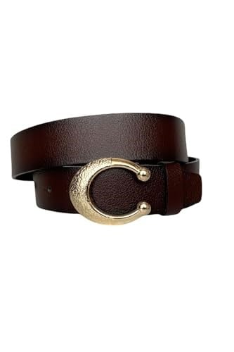 %100 Hakiki Deri, Gold Tokalı Bordo Kadın Kot Kemeri 4 cm; Bordo-byn-53