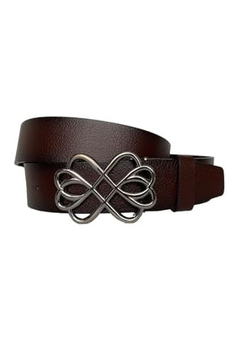 %100 Hakiki Deri, Gümüş Tokalı Bordo Kadın Kot Kemeri 4 cm; Bordo-byn-56