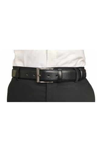 %100 Hakiki Kaliteli Deri Siyah Klasik Kumaş Pantolon Kemeri 3,5 cm, Go-Dk-KLA-01