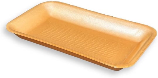 1000GR Turuncu Köpük Tabak Kap - Kasap Kabı Et Tabağı