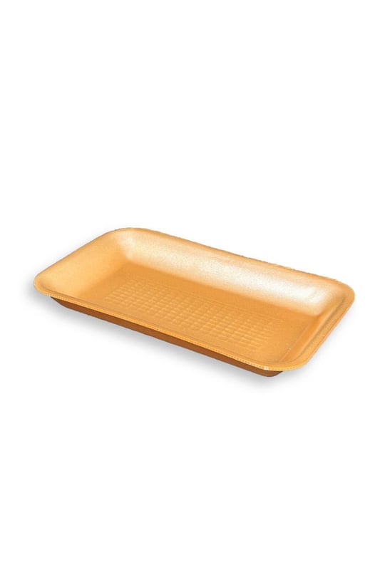 1000GR Turuncu Köpük Tabak Kap - Kasap Kabı Et Tabağı