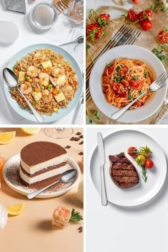 1010 Çelik 30 Parça 6 Kişilik Gri Yemek Kaşık Çatal Bıçak Seti cin734by
