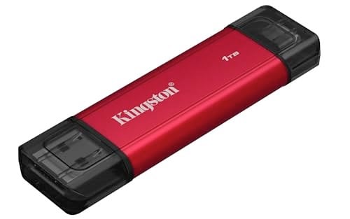 1TB Dual USB-A/C Portable SSD, Up to 1050MB/s USB 3.2 Gen 2 SPSD/1TB