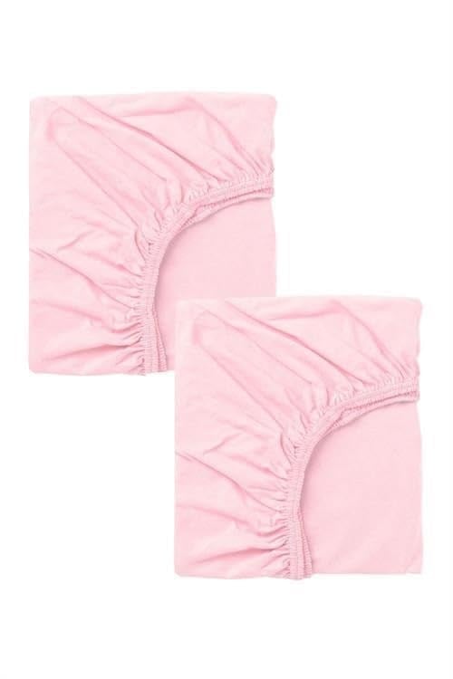 2 Adet 65 x 95 + 10 cm Anne Yanı Lastikli Penye Kumaş Bebek Çarşafı