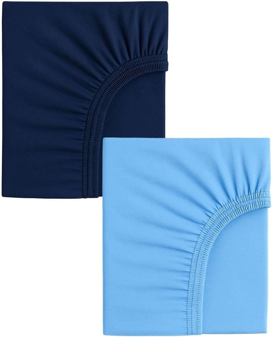 2 Adet 65 x 95 + 10 cm Anne Yanı Lastikli Penye Kumaş Bebek Çarşafı