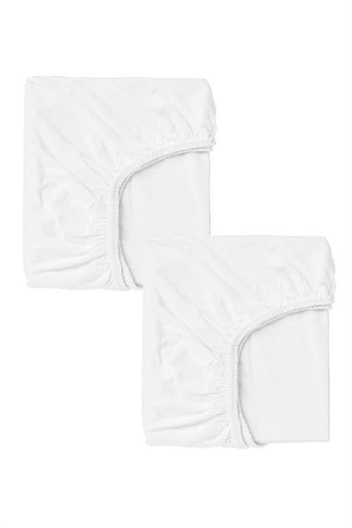2 Adet 70 x 140 x 20 cm Anne Yanı Lastikli Penye Kumaş Bebek Çarşafı