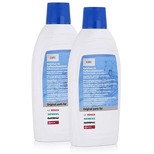 2 x Bosch Siemens kireç çözücü Kalkloeser sıvı 500 ml tam otomatik kahve makineleri