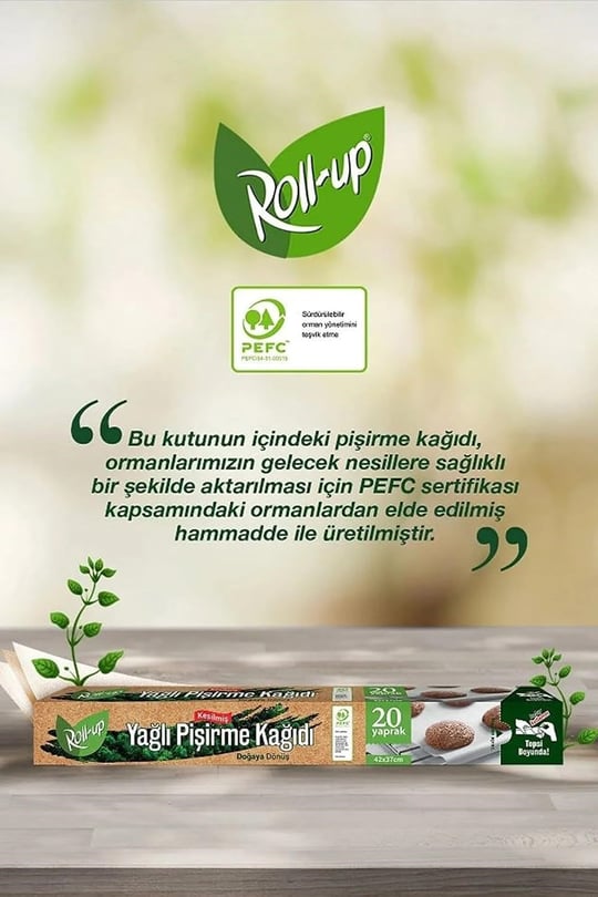 20 Yaprak Doğa Dostu Kesilmiş Pişirme Kağıdı 37x42cm, Doğaya Dönüşümlü Yağlı Kağıt, Fırın Kağıdı