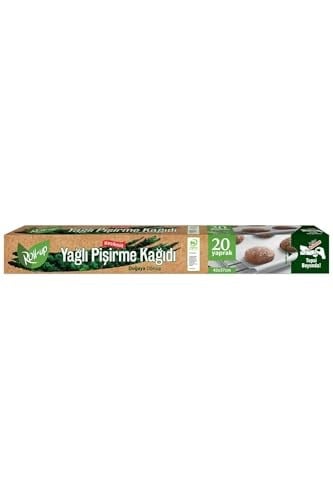 20 Yaprak Doğa Dostu Kesilmiş Pişirme Kağıdı 37x42cm, Doğaya Dönüşümlü Yağlı Kağıt, Fırın Kağıdı