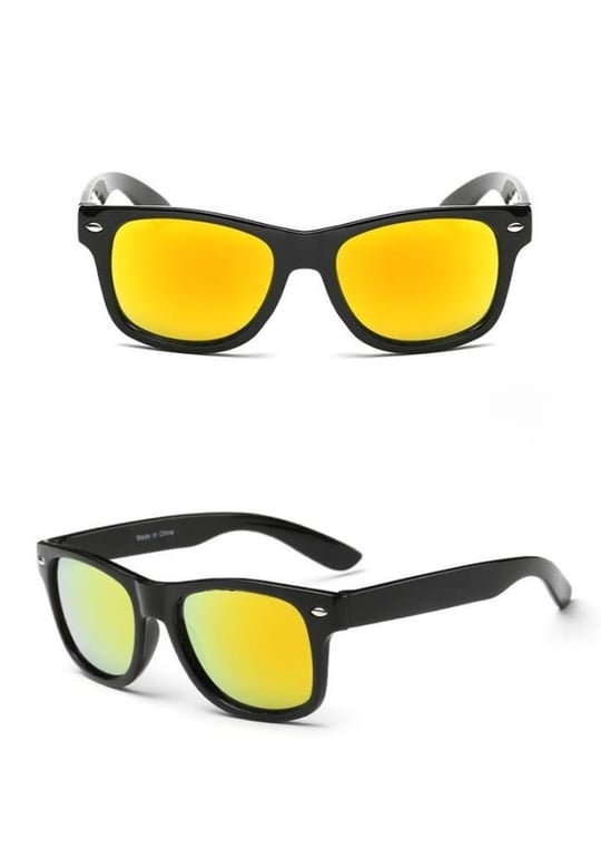 2017 Moda Çocuk Güneş Gözlüğü UV 400 Orange Mercury Lens
