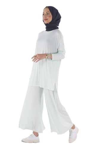 2150_Tesettür Kaşkorse Tunik- Pantolon