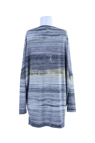 2165_Desenli Yırtmaçlı Oversize Tesettür Tunik