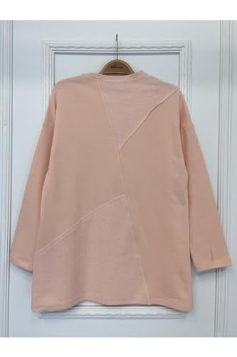 2228_Dikiş Detaylı Oversize Eşofman Tesettür Takım