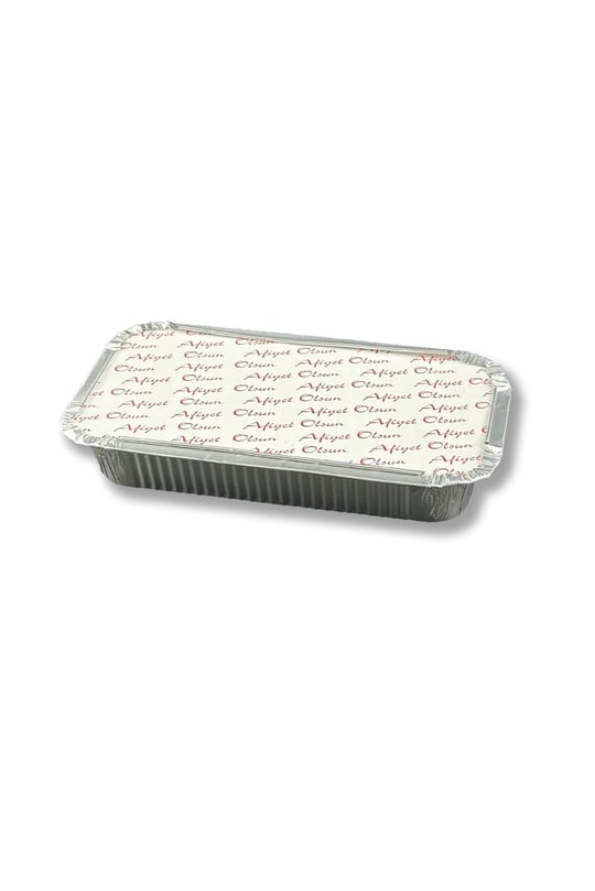 2400 AdetAlüminyum Kapaklı Kap Tabak Kase yemek ve salata 500Gr