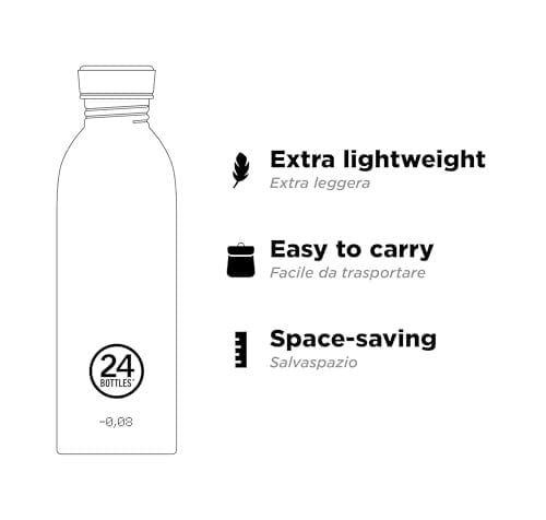 24Bottles Urban üniseks şişe, yetişkinler için, üniseks - Seçenekler: 0.5 Liters, 250 ml