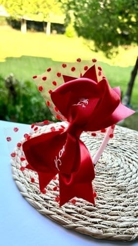29 Ekim Taç ve Kırmızı Atatürk Baskılı Dantelli Kız Çocuk sı ve Tacı (Ayrı Kullanılabilir)