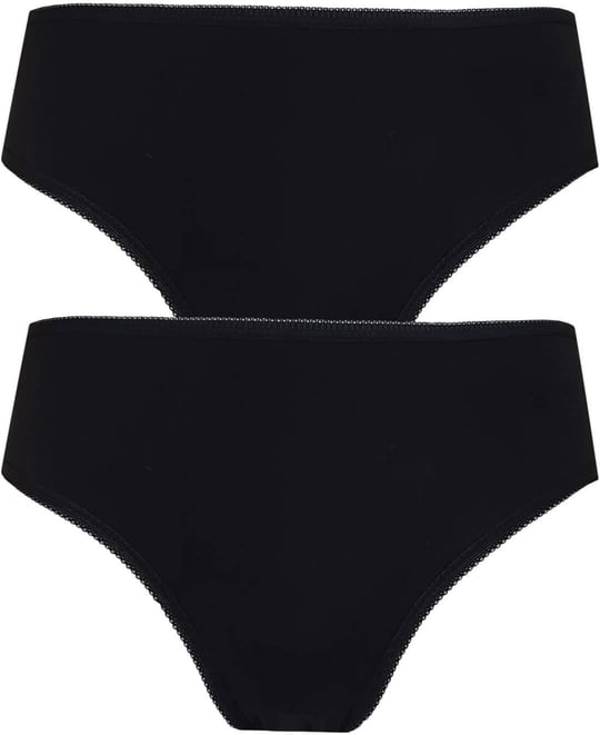 2li Kadın Orta Yüksek Bel Bikini İnce Lastik Pamuklu Ekonomik