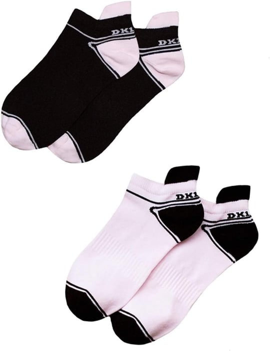 2li Paket Pembe Siyah Kadın Spor Çorabı