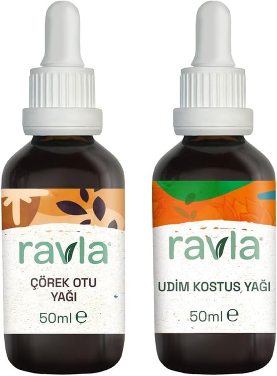 2li Ürün - Ravla Udim Kostus Yağı - 50ml / Ravla Çörekotu Yağı 50ml