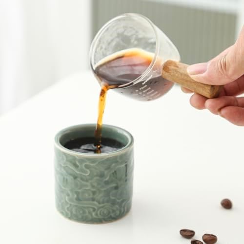 3.4 oz Seramik Çin Kung Fu Bardakları, Japon Çay Fincanları, Espresso Bardakları, Çay Bardakları 2li Set