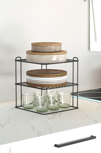 3 katlı Tabaklık Dolap Içi Düzenleyici Organizer Tezgah Banyo Tabak Bardak Düzenleme