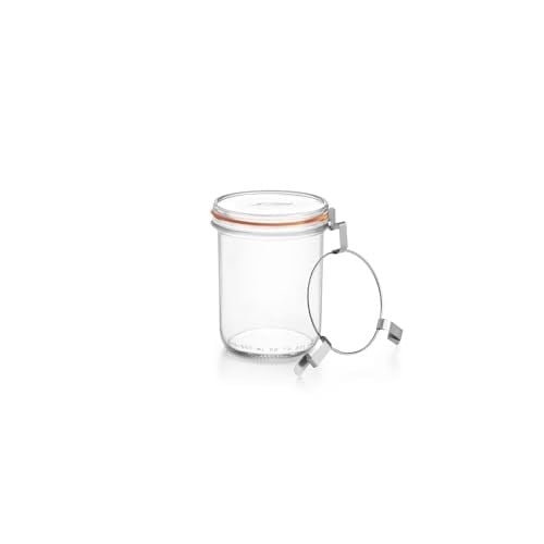 3 Klipsli Cam Kavanoz 580 ml (2 Adet)
