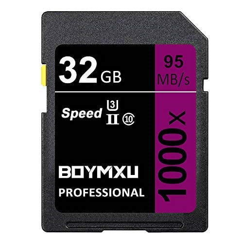 32 GB Hafıza Kartı, Professional 1000 x Sınıf 10 Kart U3 Hafıza Kartı Uyumlu Bilgisayar Kameraları ve Video Kameralar, 95 MB/snye kadar Kamera Hafıza Kartı, Mor/Siyah