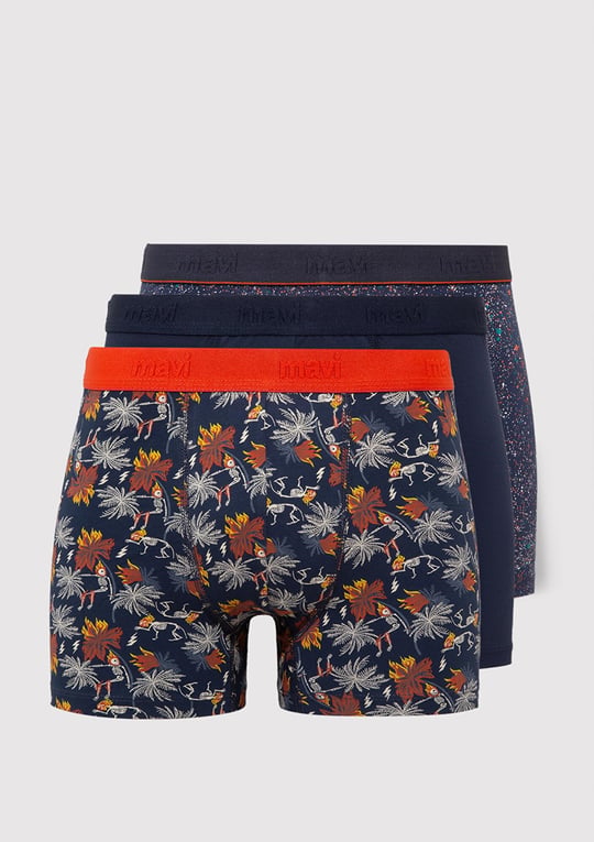 3lü Baskılı Siyah Boxer Seti 0911409-85585