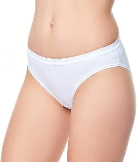 3Lü Doliche Kadın Patentli Gümüş Pamuk İplikli Bikini Kilot -Koku ve Mantara Son-