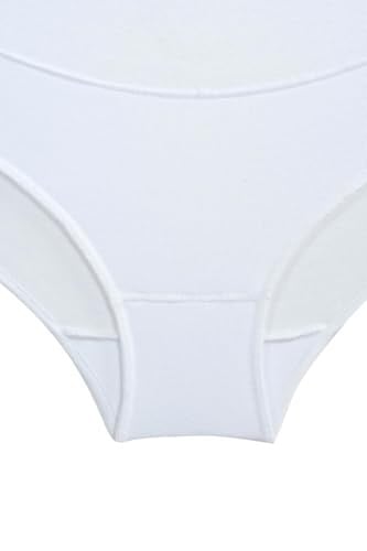 3lü Kadın Beyaz Modal Geniş Rahat Kilot Hamile Külodu (XL, Beyaz)