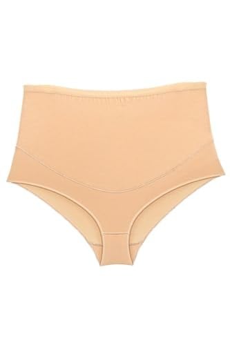 3lü Kadın Ten Modal Geniş Rahat Kilot Hamile Külodu (XL, Ten)