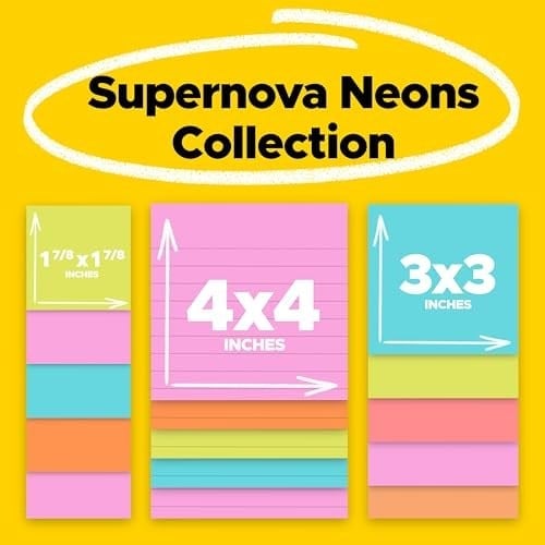 3M Miami -Post-It Super Notes Sticky Note (4423-15SSMIA)