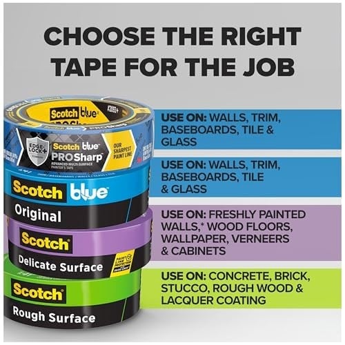 3M Painters Tape, Multi-Use, .94 inç by 60-Yard, 6 Rulo