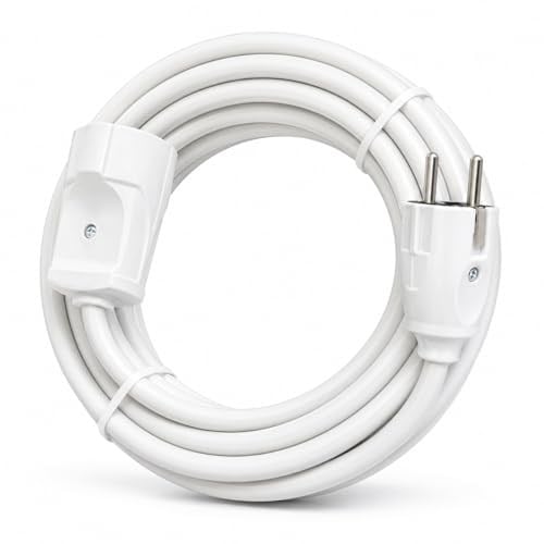 3x2.5mm TTR Tekli Beyaz Topraklı Kauçuk Uzatma Kablosu (15 METRE) - Seçenekler: 1 METRE, 2 METRE, 3 METRE, 4 METRE, 5 METRE, 10 METRE...