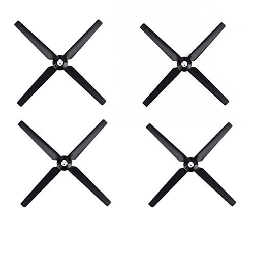 4 Çift Pervane Rotor Bıçak Seti A & B YUNEEC Q500 Q500M Q500+ Q500 4K Typhoon G RC Hava Kuvvetleri Uçak Helikopter Pervane Quadcopter Drone (Siyah)