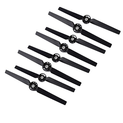 4 Çift Pervane Rotor Bıçak Seti A & B YUNEEC Q500 Q500M Q500+ Q500 4K Typhoon G RC Hava Kuvvetleri Uçak Helikopter Pervane Quadcopter Drone (Siyah)