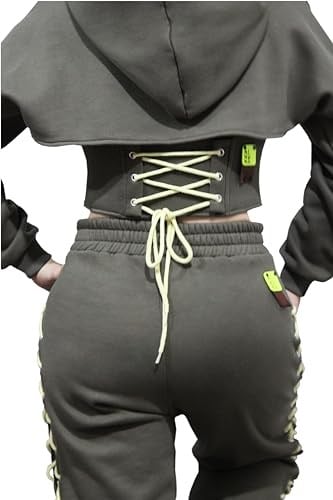 4 parçalı NiNUNA Eşofman Takımı (Sweat, Korse, Şort, Pantolon)