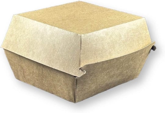400 AdetOrta Boy Kraft Hamburger Kutusu 12x12x9cm
