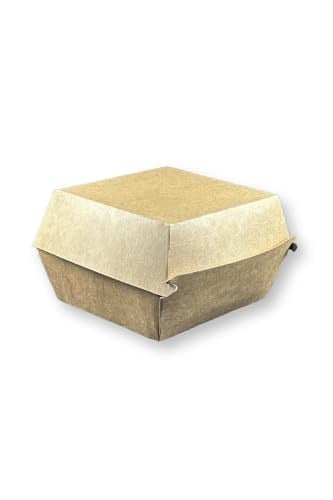 400 AdetOrta Boy Kraft Hamburger Kutusu 12x12x9cm