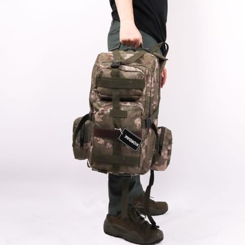 42 Lt TSK Kamuflaj Taktik Outdoor Çanta,Molle Sistemli, Suya Dayanıklı, Çok Gözlü, Outdoor, Kamp, Avcılık, Günlük Kullanım, Erkek, Kadın