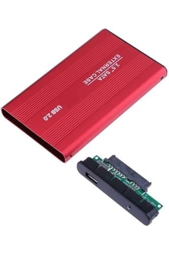 4299 Usb 2.0 Sata Harici 2.5 Hdd Harddisk Kutusu Kırmızı