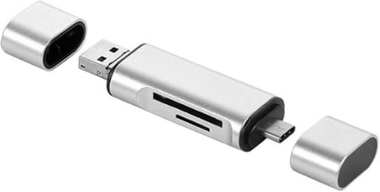 4858 Type C Usb Kart Okuyucu Micro Sd Card Reader Çevirici Dönüştürücü Adaptör